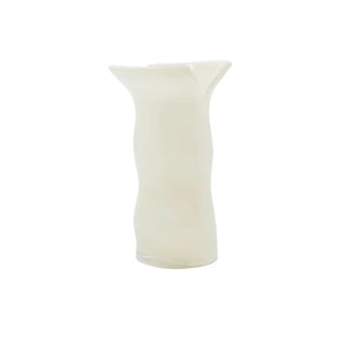 Vaas Cuff gebroken wit glas 24cm