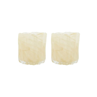 Theelichthouder Curl beige 10cm - 2 stuks