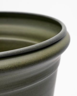 Vaso per piante Ivy verde metallo - set di 2