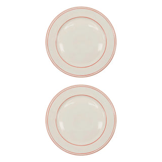 Bistrobord rød 27 cm – sæt med 2