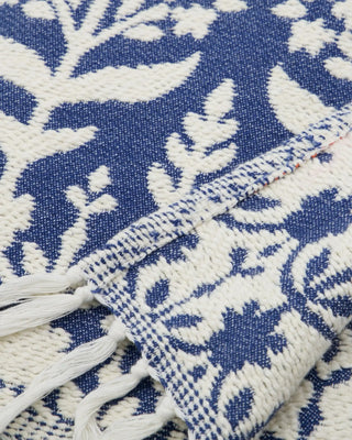 Plaid Mazzo blauw katoen 140x200cm