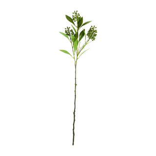 Artificial branch Leaves green buds