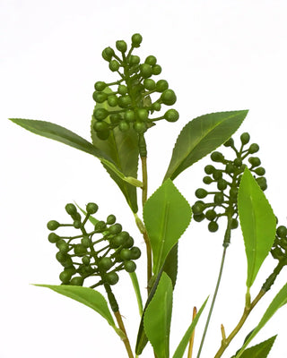Artificial branch Leaves green buds