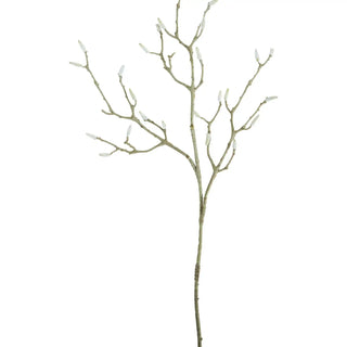 Artificial branch Leaves white