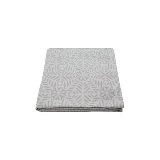 Nappe à clipser en coton blanc gris 150x150cm