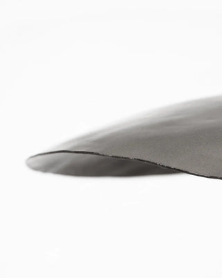 Hatt lampeskærm i børstet sølv 30cm