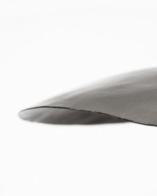 Hatt lampeskærm i børstet sølv 60 cm