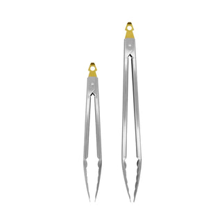 Rvs serveertangen set zilver