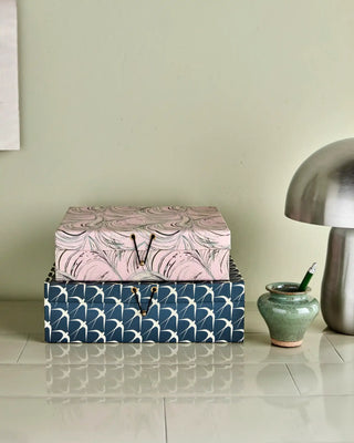 Opbergdozen Keep roze / blauw - set van 2