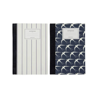 Notitieboek Note donkerblauw 15x21cm - set van 2