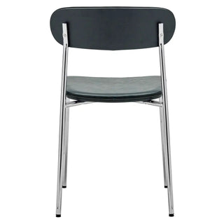 Chaise Pova chrome vert - 2 pièces