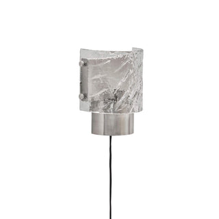 Wandlamp Type geborsteld zilver 18×22×11 cm