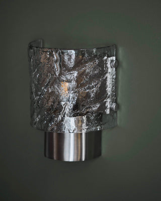 Wandlamp Type geborsteld zilver 18×22×11 cm