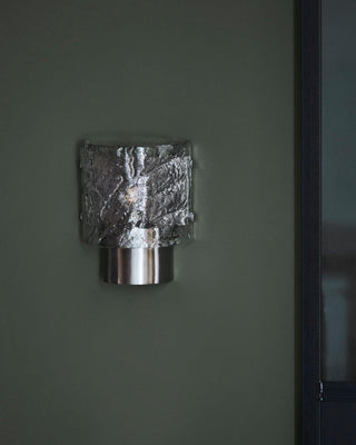 Wandlamp Type geborsteld zilver 18×22×11 cm