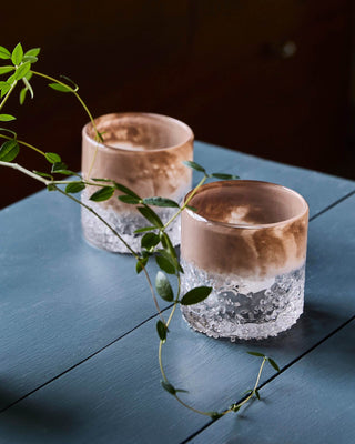 Tealightholdere Teagan dark powder sæt med 2