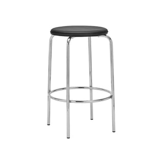 Barstol Comma sort krom Ø37×66 cm