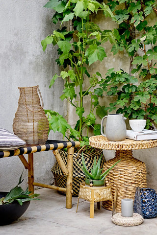 Tavolino in giacinto d'acqua nature Camo 46cm