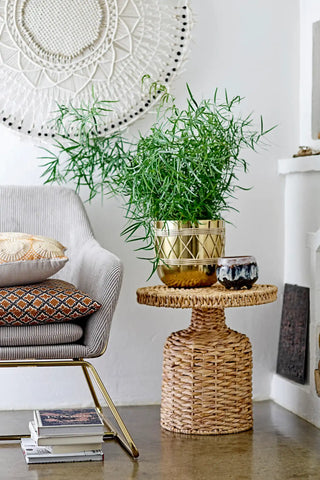 Tavolino in giacinto d'acqua nature Camo 46cm