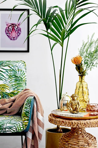 Tavolino in giacinto d'acqua nature Camo 46cm