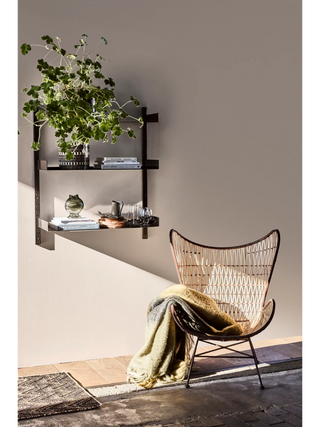 Fari Wandregal schwarz mit verstellbaren Regalböden