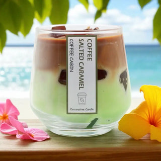 Geurkaars Coffee and Salted caramel groot