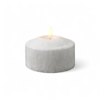 Ledkaars Marble wit – 10x5,5cm
