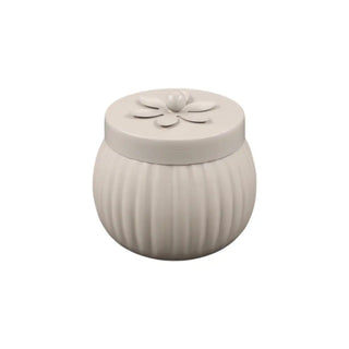Storage jar Seckau beige metal 9cm