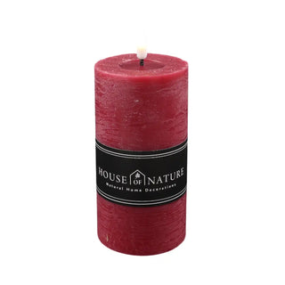 LED-Kerze 8x15cm rot