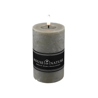 Vela LED 8x13cm verde grisáceo