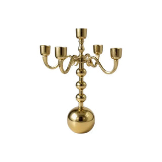 Candelabro oro 5 bracci 35cm