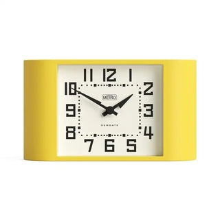 Mini Metro reloj de mesa amarillo