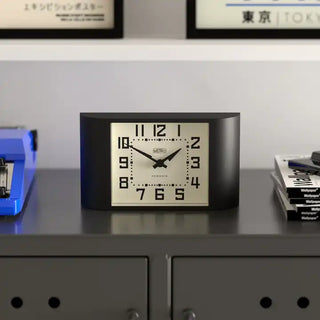 Mini Metro Tischuhr schwarz