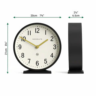 Q Tischuhr schwarz 20cm