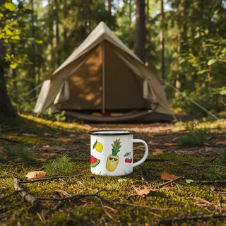 Emaillebecher Obst – 300 ml