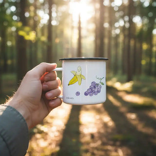 Emaillebecher Obst – 300 ml