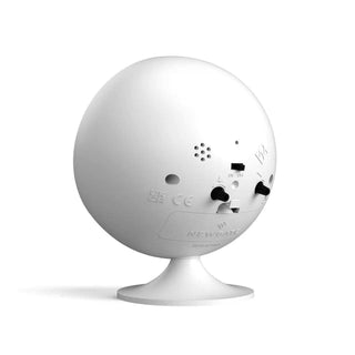 Spheric tafelklok / wekker wit - Het Adres