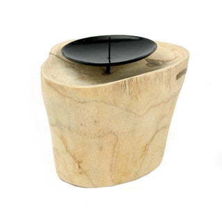 Kandelaar Candle Pin naturel 8cm van Bazar Bizar, als vrijstaande productfoto