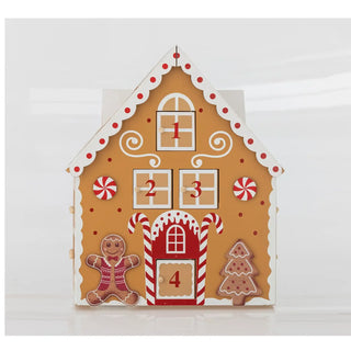 Adventkalender hout bruin Ginnie van Bloomingville, vanuit een aanvullend productaanzicht