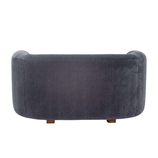 Bank gerecycled polyester blauw Malala 152cm van Bloomingville, met materiaal en structuur van dichtbij zichtbaar