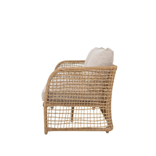 Bank polyrattan nature Penzano 164cm van Bloomingville, van bovenaf met vorm en indeling zichtbaar