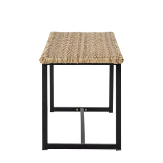 Bank polyrattan naturel Adilly 114cm van Bloomingville, van bovenaf met vorm en indeling zichtbaar