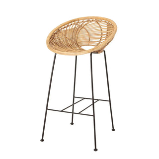 Barkruk rotan nature Yonne 94cm van Bloomingville, duidelijk als hoofdfoto afgebeeld
