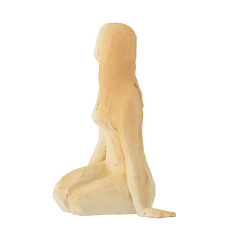 Beeldje aardewerk nature Ishtar 20cm van Bloomingville, aan de achterzijde met afwerking zichtbaar