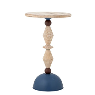 Bijzettafel firwood blauw Mannelli 30cm van Bloomingville, duidelijk als hoofdfoto afgebeeld