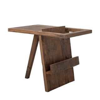 Bijzettafel gerecycled hout Villum 40x60cm van Bloomingville, van bovenaf met vorm en indeling zichtbaar