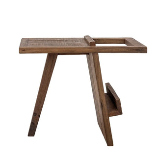 Bijzettafel gerecycled hout Villum 40x60cm van Bloomingville, met materiaal en structuur van dichtbij zichtbaar
