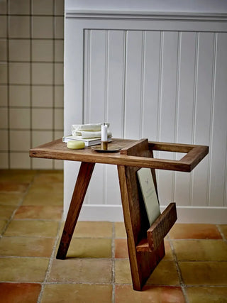 Bijzettafel gerecycled hout Villum 40x60cm van Bloomingville, toegepast in een sfeervolle interieursetting