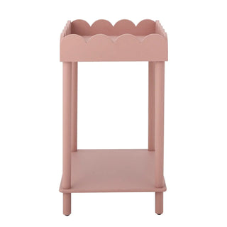 Bijzettafel grenen roze Isola 60cm van Bloomingville, van bovenaf met vorm en indeling zichtbaar