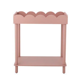 Bijzettafel grenen roze Isola 60cm van Bloomingville, met materiaal en structuur van dichtbij zichtbaar