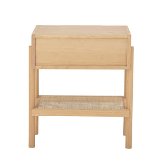 Bijzettafel hout nature Manon van Bloomingville, met materiaal en structuur van dichtbij zichtbaar